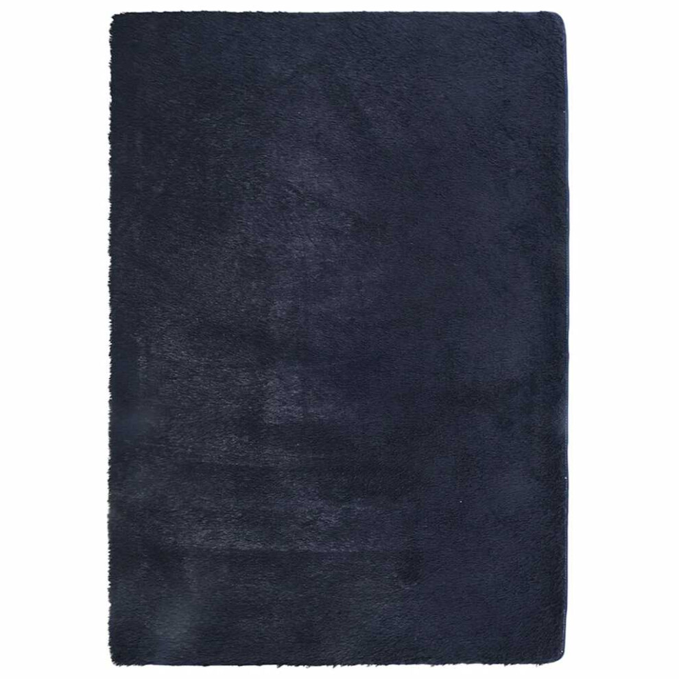 Vidaxl (Navy, 240 X 340 Cm) Shaggy Rug High Pile Navarra Polyester Area Rug