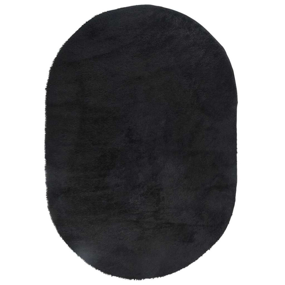 Vidaxl (, 300 X 200 Cm) Shaggy Rug High Pile Navarra Polyester Area Rug Black