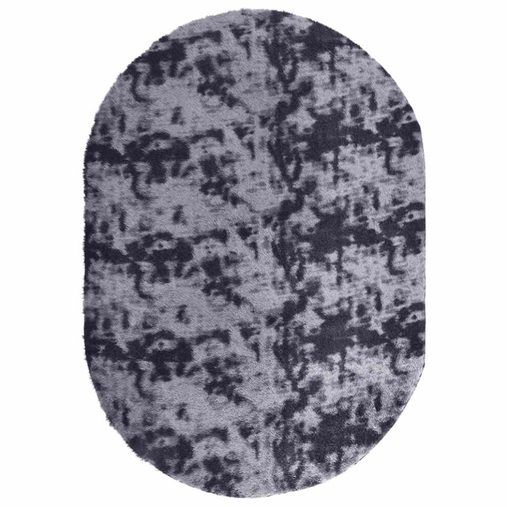 Vidaxl (Dark 300 X 200 Cm) Shaggy Rug High Pile Navarra Polyester Area Rug Grey