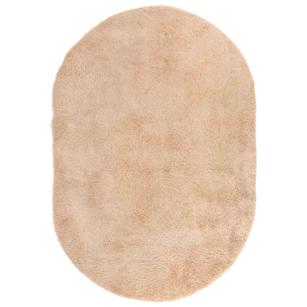 Vidaxl (Beige, 300 X 200 Cm) Shaggy Rug High Pile Navarra Polyester Area Rug