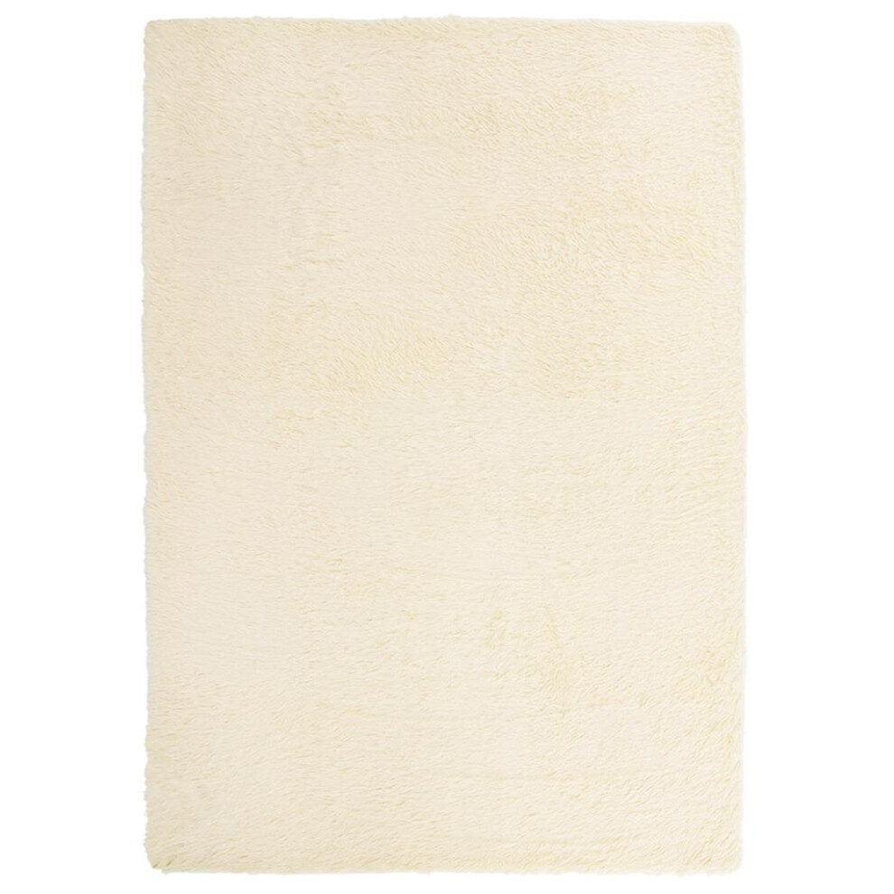 Vidaxl (Cream, 240 X 340 Cm) Shaggy Rug High Pile Navarra Polyester Area Rug