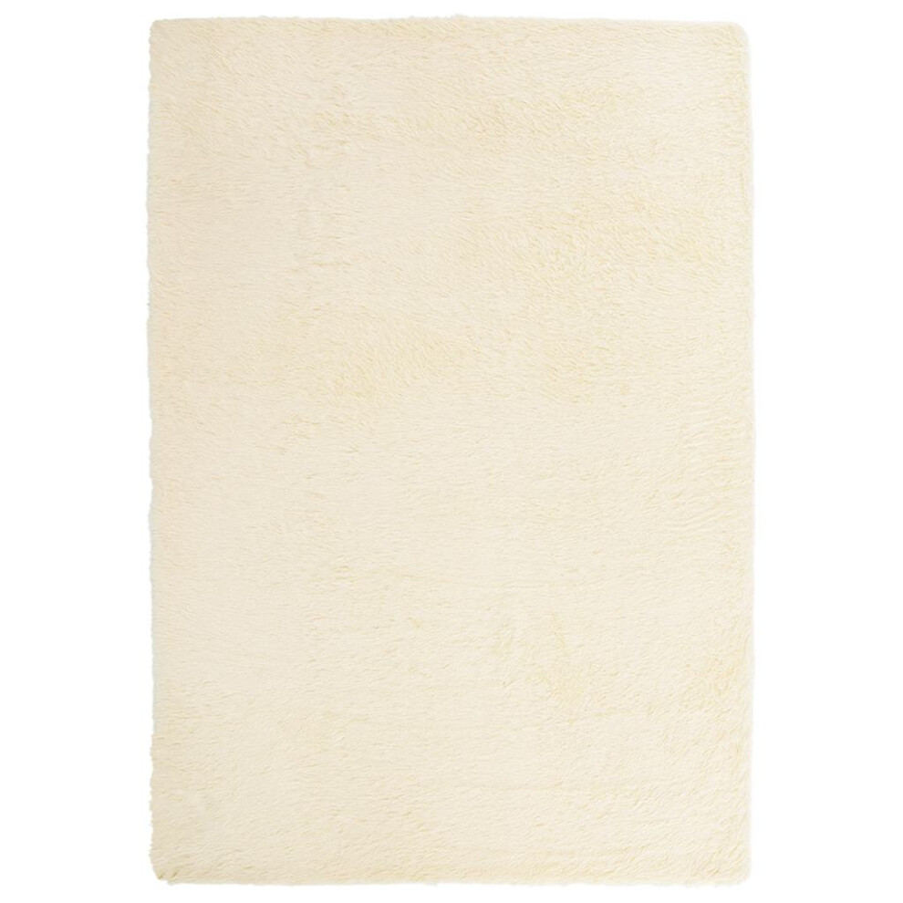 Vidaxl (Cream, 160 X 230 Cm) Shaggy Rug High Pile Navarra Polyester Area Rug