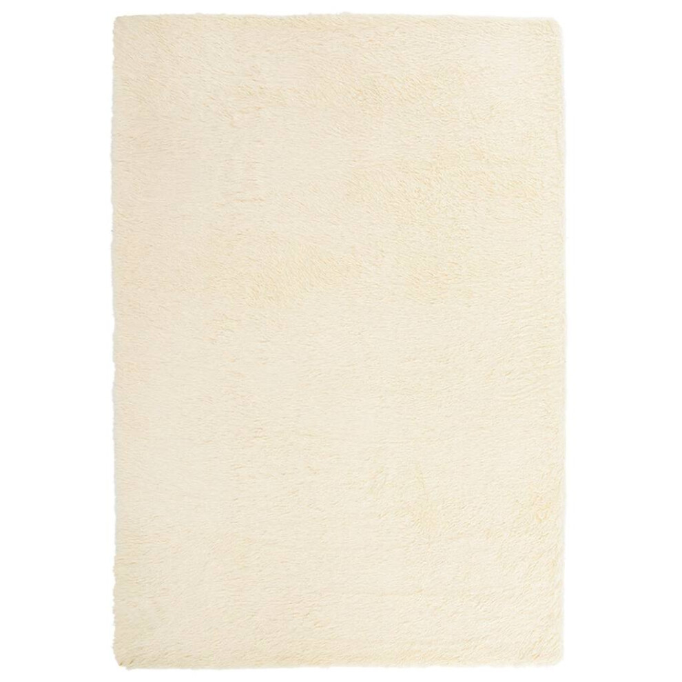 Vidaxl (Cream, 200 X 290 Cm) Shaggy Rug High Pile Navarra Polyester Area Rug