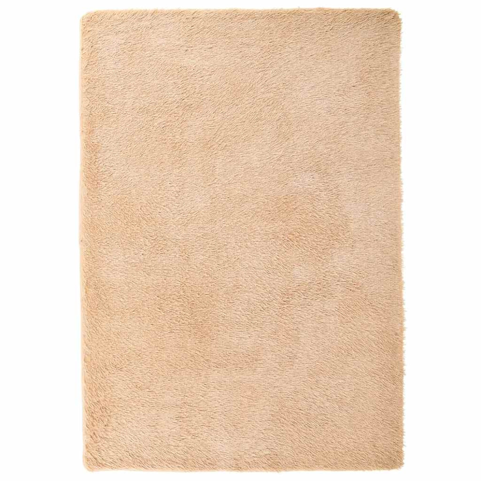 Vidaxl (Beige, 120 X 170 Cm) Shaggy Rug High Pile Navarra Polyester Area Rug