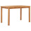 VidaXL vidaXL Solid Teak Wood Garden Dining Table 120cm Kitchen Dinner Desk Stand 1