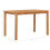VidaXL vidaXL Solid Teak Wood Garden Dining Table 120cm Kitchen Dinner Desk Stand 6