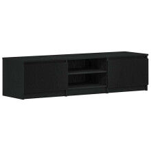 vidaXL TV Cabinet Black Oak 140x40x35.5 cm Engineered Wood TV stand