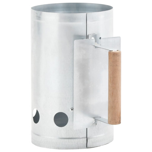 VidaXL vidaXL Charcoal Grill Chimney Starter Galvanised Steel Quick Fire Lighter