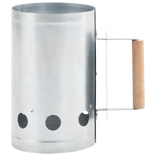 VidaXL vidaXL Charcoal Grill Chimney Starter Galvanised Steel Quick Fire Lighter 1