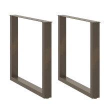 (natural, 90 x (72-73) cm) vidaXL Coffee Table Legs Desk Legs Furniture Legs Bar Stand DIY U-Shaped Steel