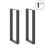 VidaXL vidaXL Bartischbeine U-Form 2 Stk. Anthrazit 40x(100-101) cm Stahl 3