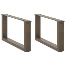 (natural, 60 x (30-31) cm) vidaXL Coffee Table Legs Desk Legs Furniture Legs Bar Stand DIY U-Shaped Steel