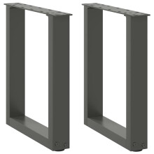 (anthracite, 38 x (42-43) cm) vidaXL Coffee Table Legs Desk Legs Furniture Legs Bar Stand DIY U-Shaped Steel