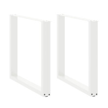 (white, 90 x (72-73) cm) vidaXL Coffee Table Legs Desk Legs Furniture Legs Bar Stand DIY U-Shaped Steel