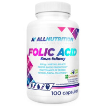 Allnutrition, Folic Acid, 600mcg - 100 caps