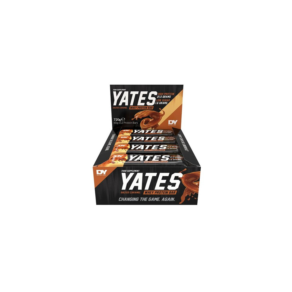 Dorian Yates , Yates Protein Bar, Salted Caramel - 12 X 60G