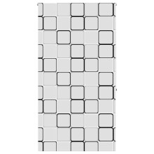 (square, 120 x 240 cm) vidaXL Shower Roller Blind Fabric shower blind