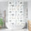 VidaXL (shell fish, 130 x 240 cm) vidaXL Shower Roller Blind Fabric shower blind 2