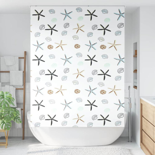 VidaXL (shell fish, 150 x 240 cm) vidaXL Shower Roller Blind Fabric shower blind 1