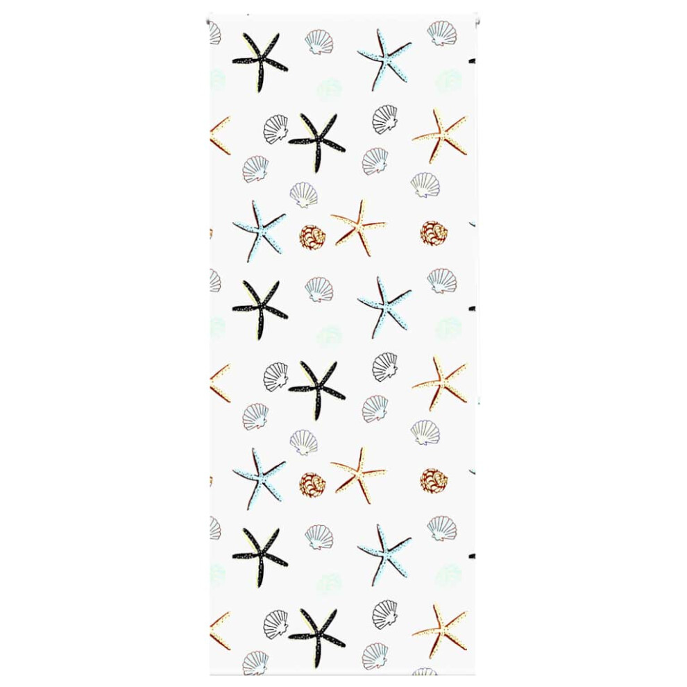 (Shell Fish, 100 X 240 Cm) Vidaxl Shower Roller Blind Fabric Shower Blind 8721158352033