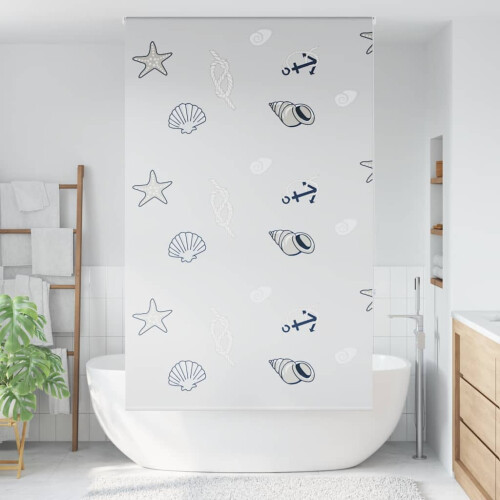 VidaXL vidaXL Duschrollo 120x240 cm Stoffbreite 116 cm 1
