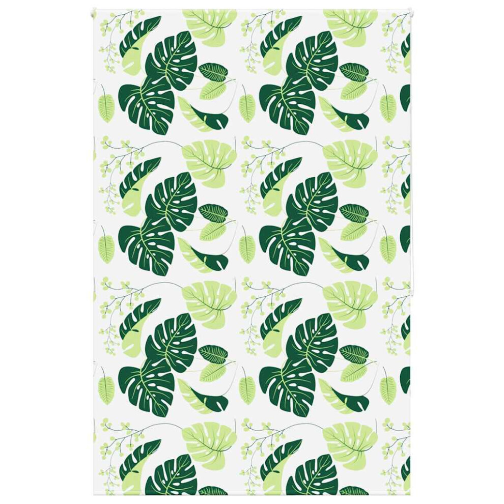 Vidaxl (Green Leaves, 160 X 240 Cm) Shower Roller Blind Fabric Shower Blind