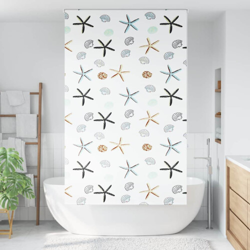 VidaXL (shell fish, 140 x 240 cm) vidaXL Shower Roller Blind Fabric shower blind 1