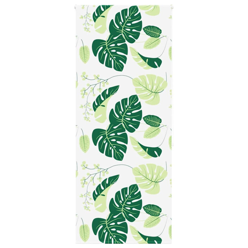 Vidaxl (Green Leaves, 90 X 240 Cm) Shower Roller Blind Fabric Shower Blind