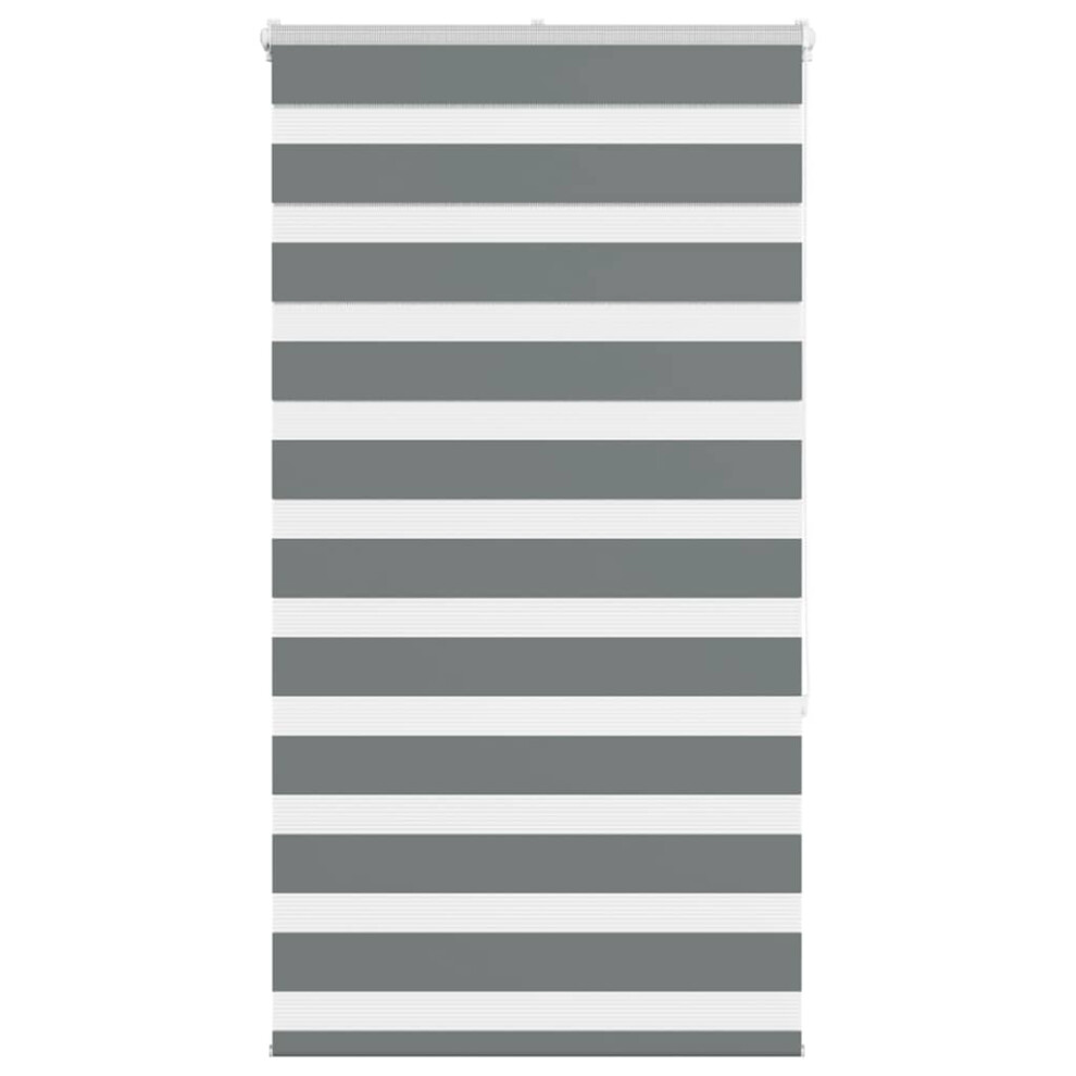 Vidaxl ( 75 X 150 Cm) Zebra Blind Fabric Polyester Dark/Grey
