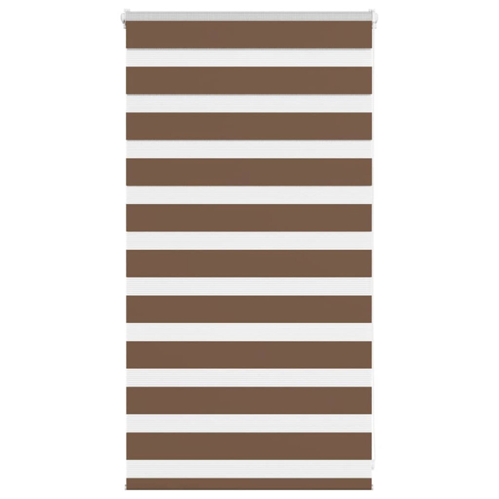 Vidaxl (Brown, 85 X 100 Cm) Zebra Blind Fabric Polyester