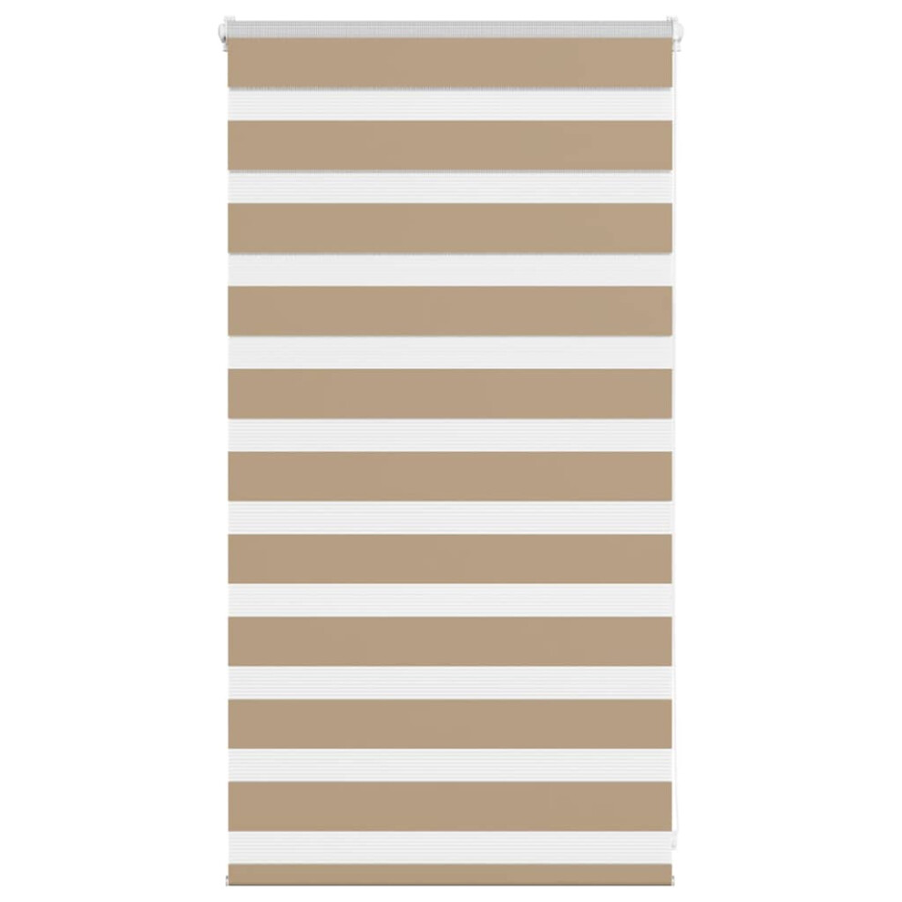 Vidaxl (Sand Brown, 85 X 100 Cm) Zebra Blind Fabric Polyester