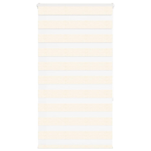 VidaXL vidaXL Doppelrollo Marmorbeige 85x150 cm Stoffbreite 80,9 cm Polyester