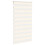 VidaXL vidaXL Doppelrollo Marmorbeige 85x150 cm Stoffbreite 80,9 cm Polyester 3