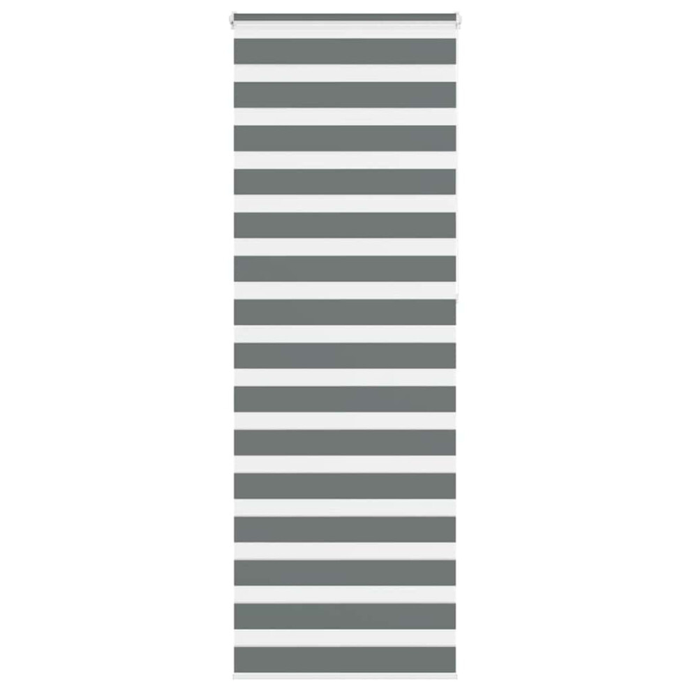 Vidaxl ( 85 X 230 Cm) Zebra Blind Fabric Polyester Dark/Grey