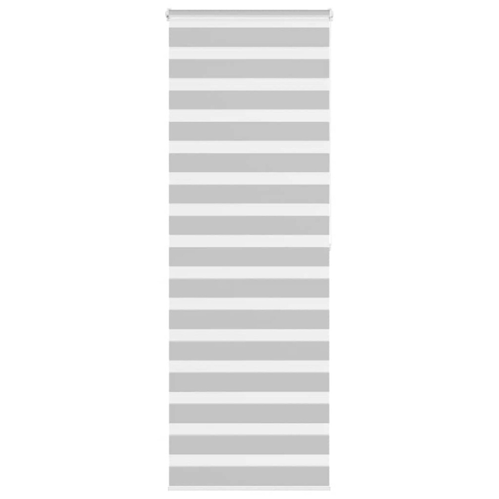 Vidaxl ( 75 X 200 Cm) Zebra Blind Fabric Polyester Light/Grey