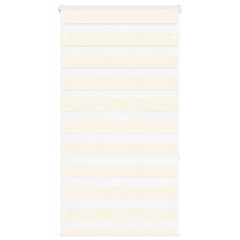 vidaXL Doppelrollo Marmorbeige 75x150 cm Stoffbreite 70,9 cm Polyester