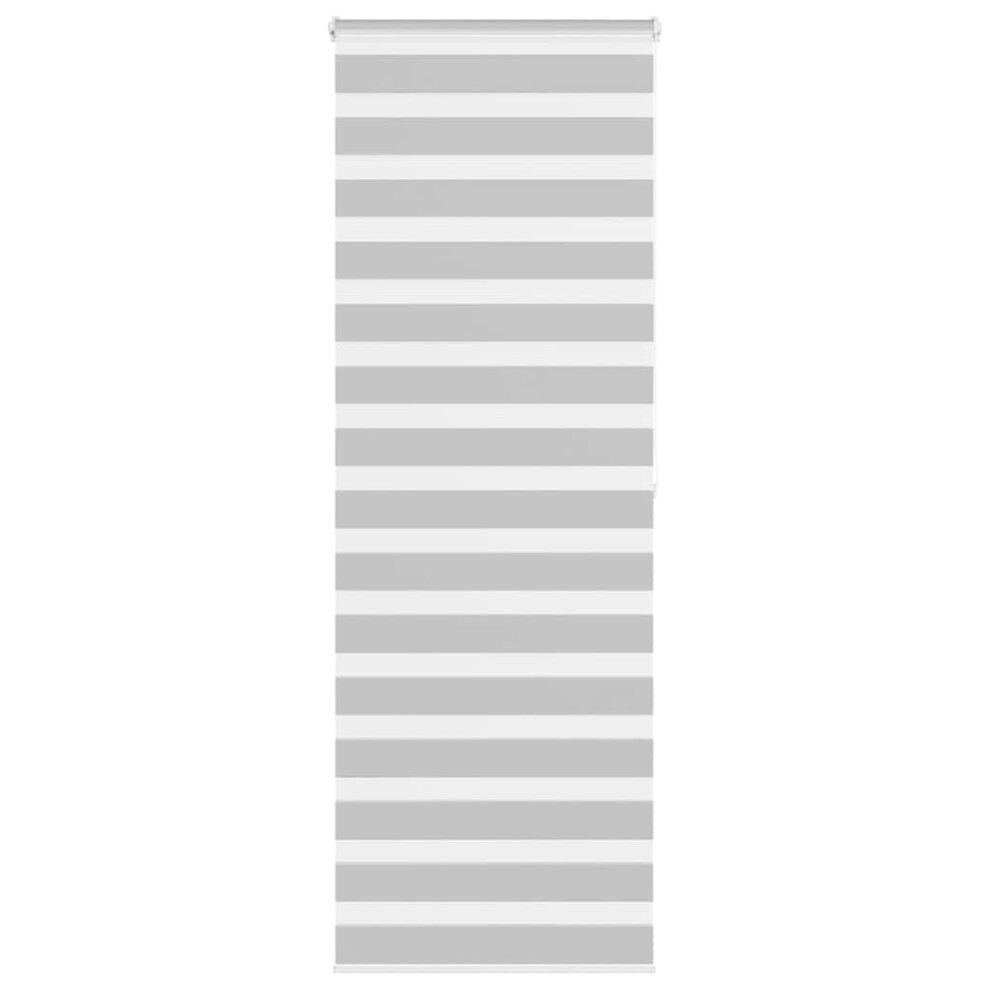Vidaxl (Light Grey, 85 X 200 Cm) Zebra Blind Fabric Polyester