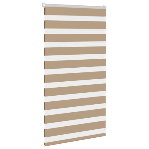 VidaXL vidaXL Doppelrollo Sandbraun 75x100 cm Stoffbreite 70,9 cm Polyester 2