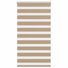 vidaXL Doppelrollo Sandbraun 75x100 cm Stoffbreite 70,9 cm Polyester
