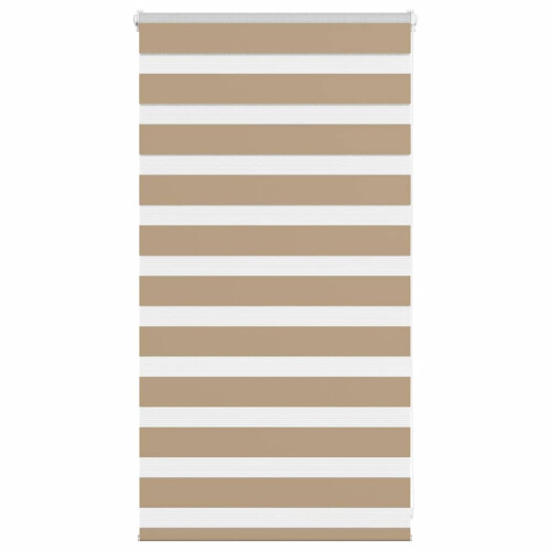VidaXL vidaXL Doppelrollo Sandbraun 75x100 cm Stoffbreite 70,9 cm Polyester
