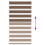 VidaXL (brown, 75 x 150 cm) vidaXL Zebra Blind Fabric Polyester 5