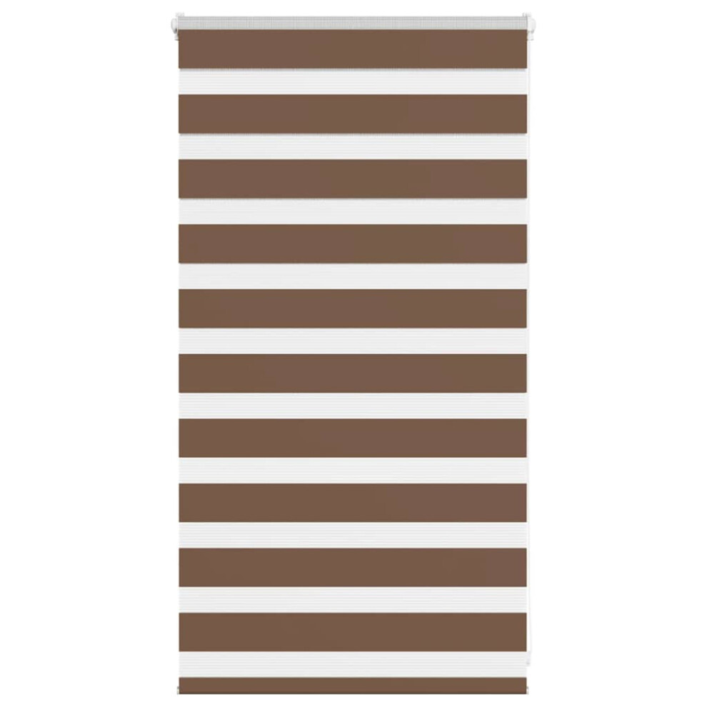 Vidaxl (Brown, 90 X 100 Cm) Zebra Blind Fabric Polyester