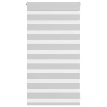 vidaXL Doppelrollo Hellgrau 90x100 cm Stoffbreite 85,9 cm Polyester