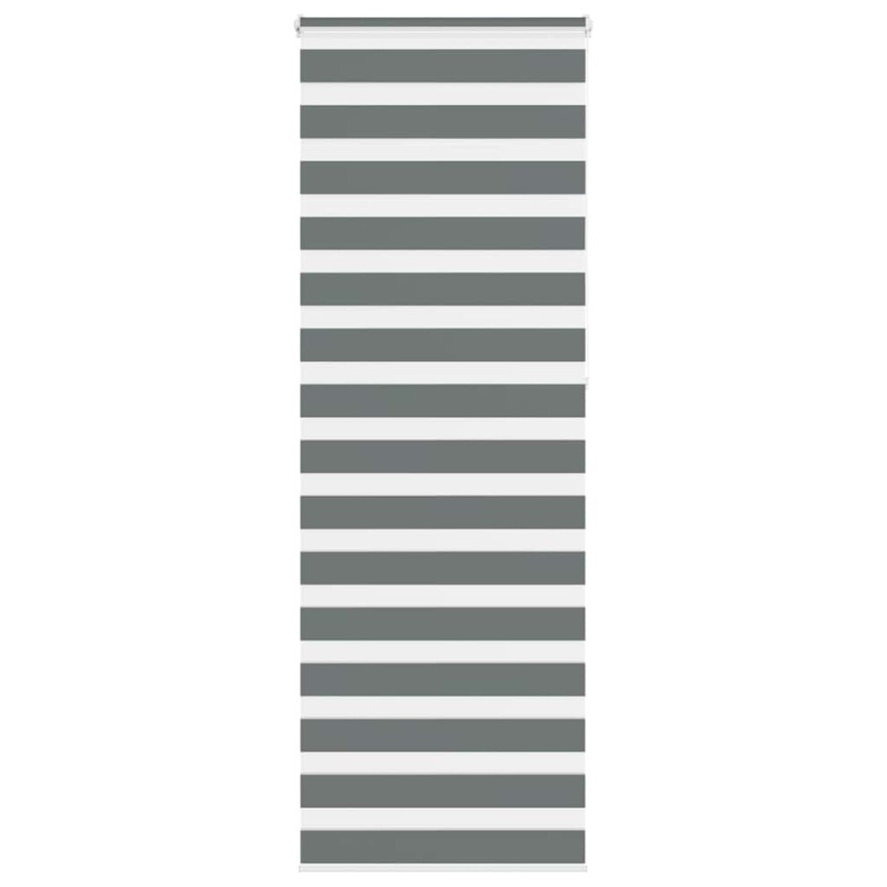 Vidaxl ( 75 X 230 Cm) Zebra Blind Fabric Polyester Dark/Grey