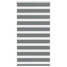 vidaXL Doppelrollo Dunkelgrau 90x100 cm Stoffbreite 85,9 cm Polyester