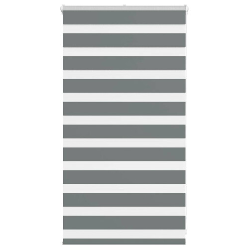 VidaXL vidaXL Doppelrollo Dunkelgrau 90x100 cm Stoffbreite 85,9 cm Polyester