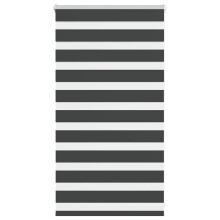 vidaXL Doppelrollo Schwarz 90x100 cm Stoffbreite 85,9 cm Polyester