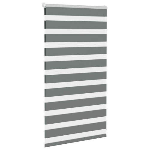 VidaXL vidaXL Doppelrollo Dunkelgrau 90x100 cm Stoffbreite 85,9 cm Polyester 2