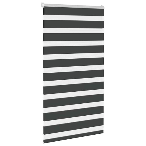 VidaXL vidaXL Doppelrollo Schwarz 90x100 cm Stoffbreite 85,9 cm Polyester 2