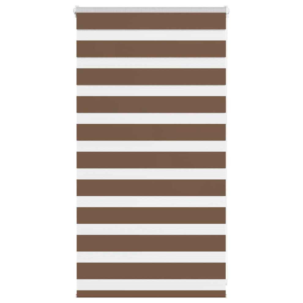 Vidaxl (Brown, 80 X 100 Cm) Zebra Blind Fabric Polyester